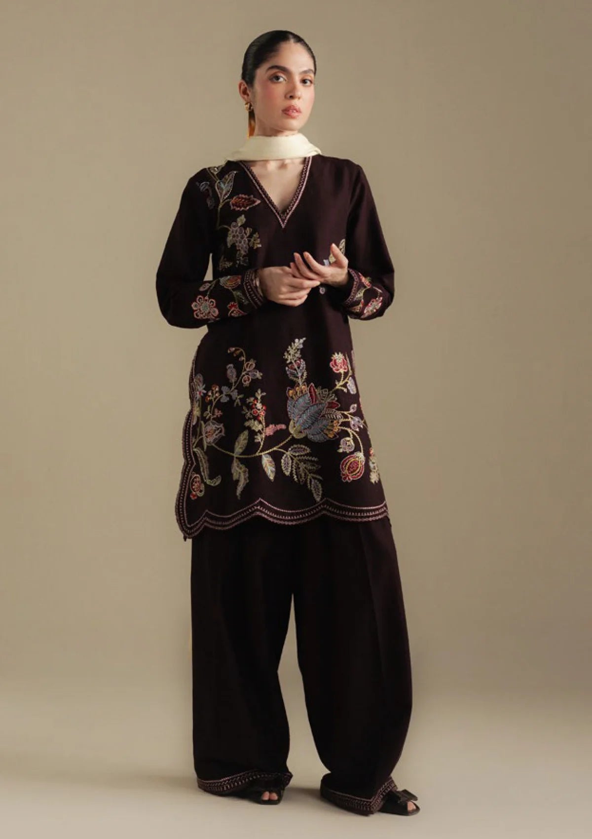 Embroidered 3pc Suit