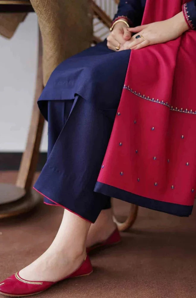 Unstitched Luxury Dhanak Heavy Embroidered 3PC Suit FF3