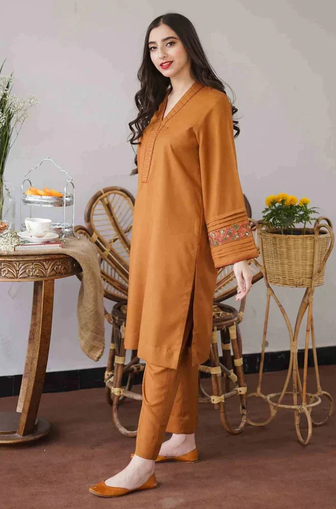 Unstitched Luxury Dhanak Heavy Embroidered 3PC Suit FF2