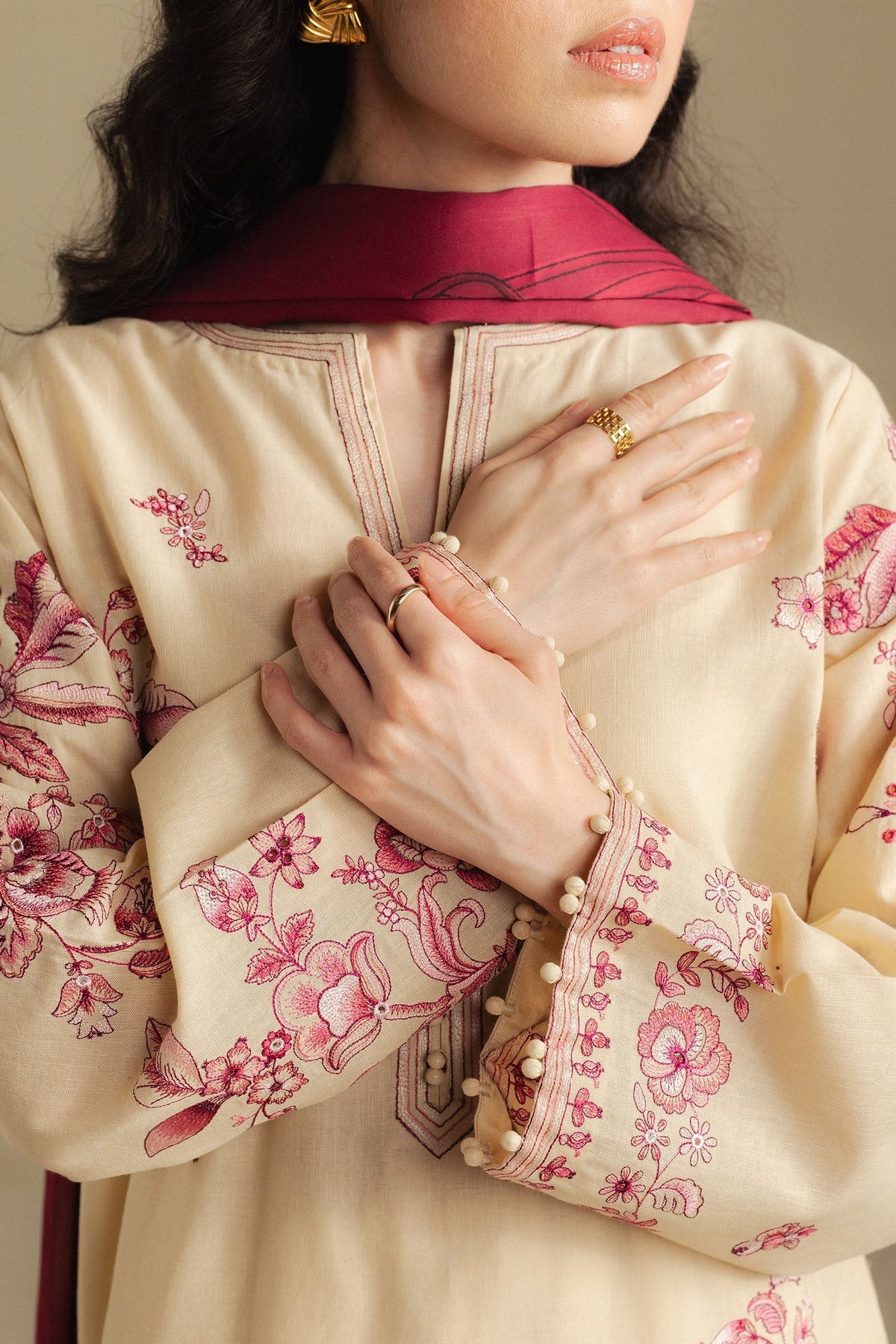 Embroidered 3pc Suit