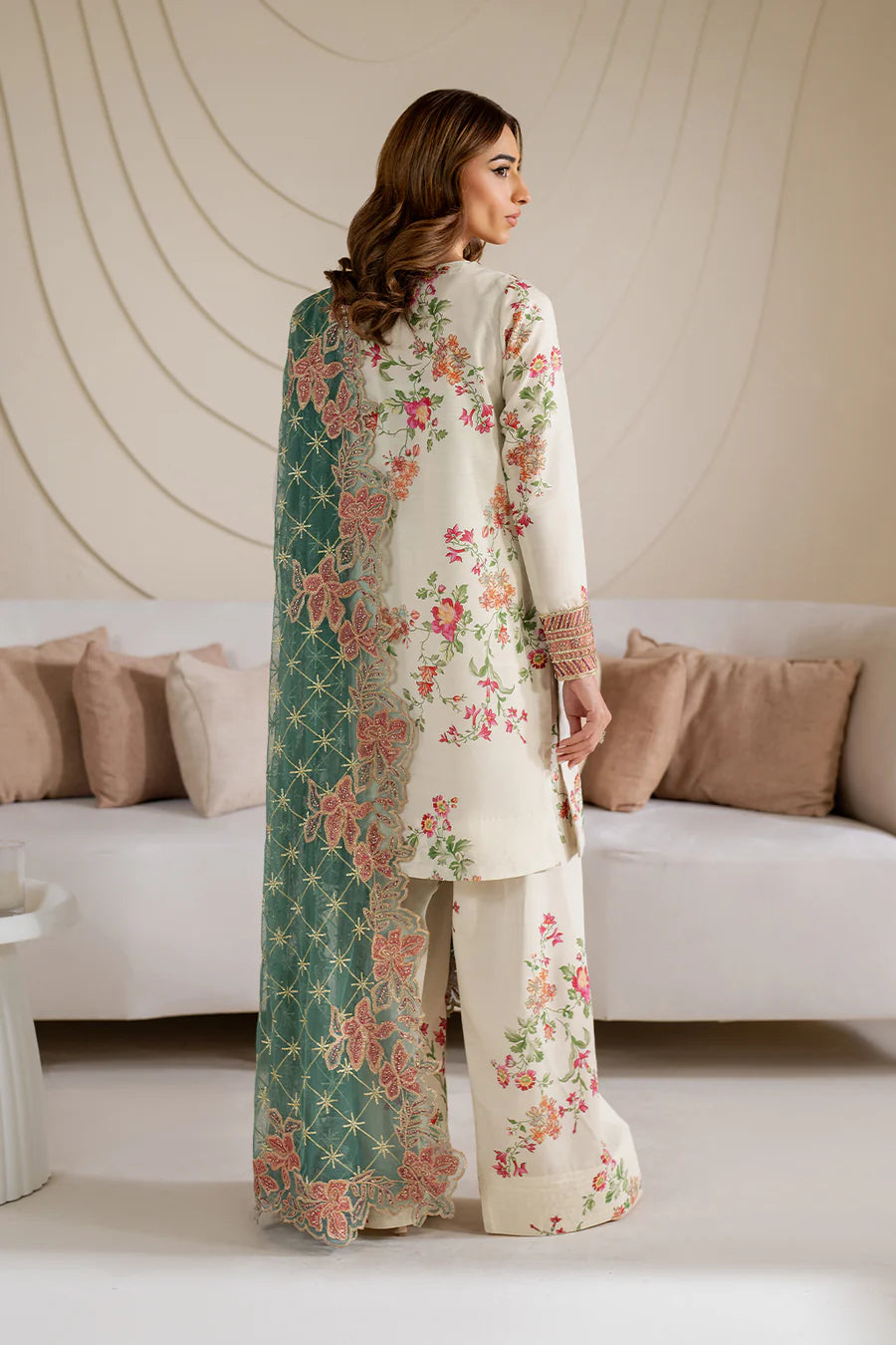 Printed Silk 3pc Suit