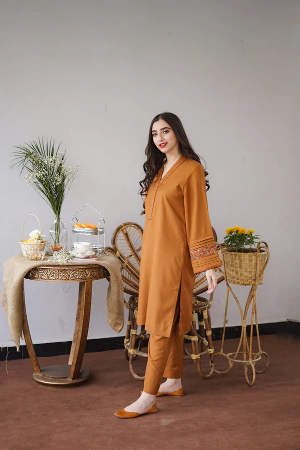 3 piece Dhanak Dress